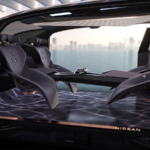 A nivel interior, el Nissan Hyper Tourer Concept muestra algunas soluciones muy innovadoras, como asientos delanteros que pueden girar 360 grados. Foto: Nissan