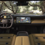 Interior del Riviajn R3X. Foto: Rivian