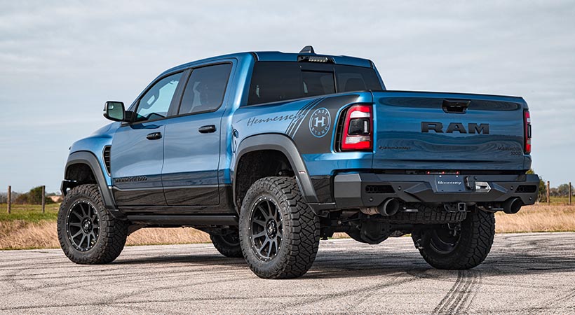 La edición especial 'Last Stand' está disponible en tres nuevos colores: Harvest Sunrise Orange, Delmonico Red y Night Edge Blue. Foto: Hennessey