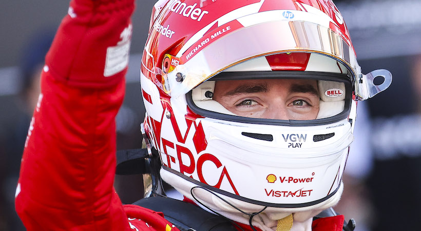 Charles Leclerc durante el fin de semana del Gran Premio de Mónaco 2024. Foto: Ferrari